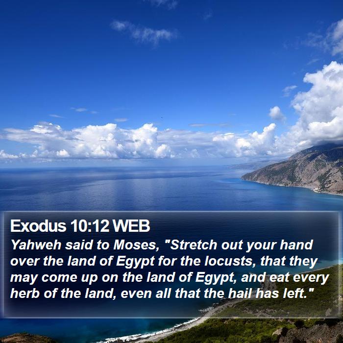 Exodus 10:12 WEB Bible Study