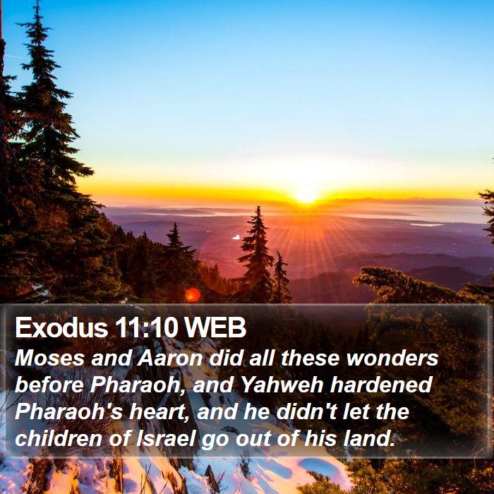 Exodus 11:10 WEB Bible Study