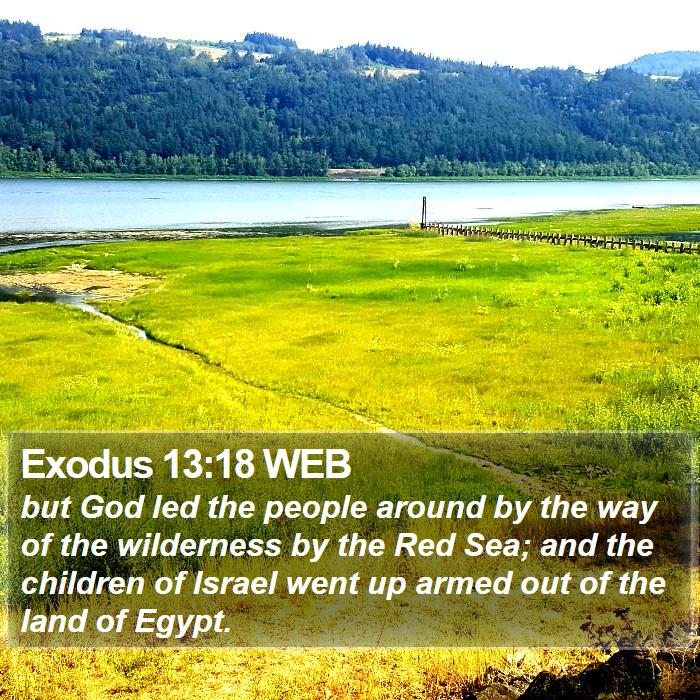 Exodus 13:18 WEB Bible Study