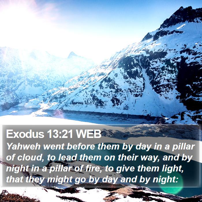 Exodus 13:21 WEB Bible Study