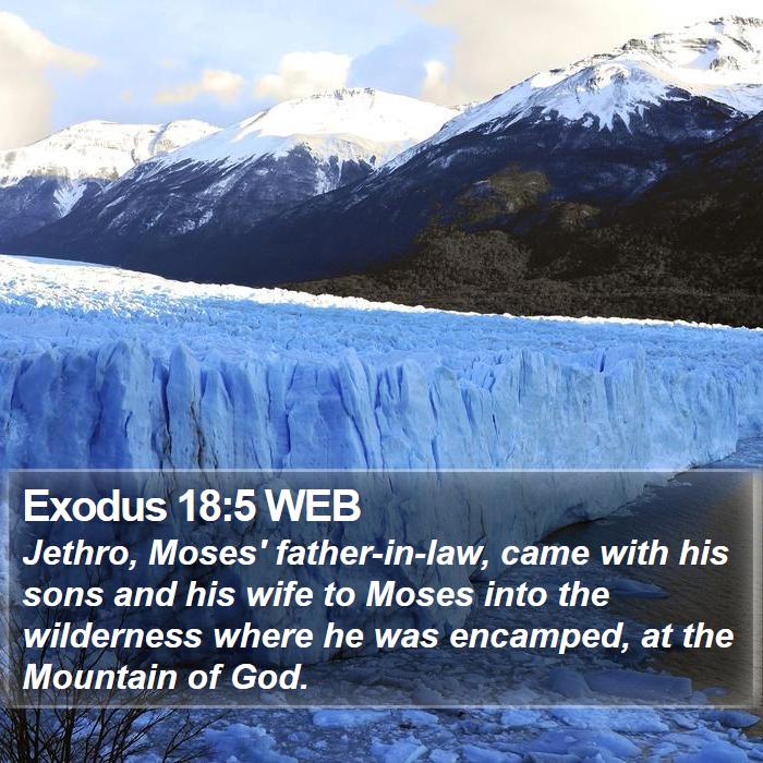 Exodus 18:5 WEB Bible Study