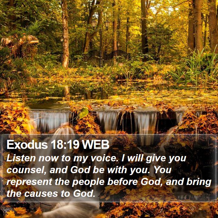 Exodus 18:19 WEB Bible Study