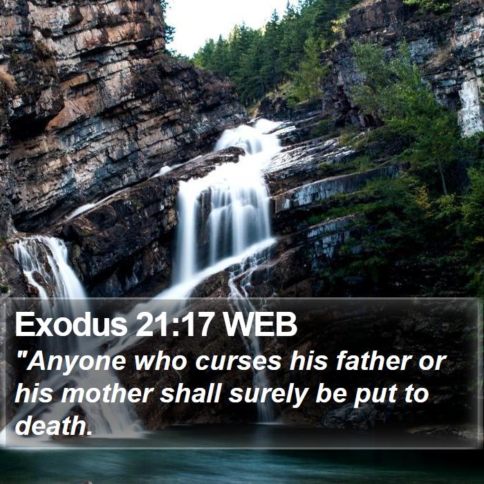 Exodus 21:17 WEB Bible Study