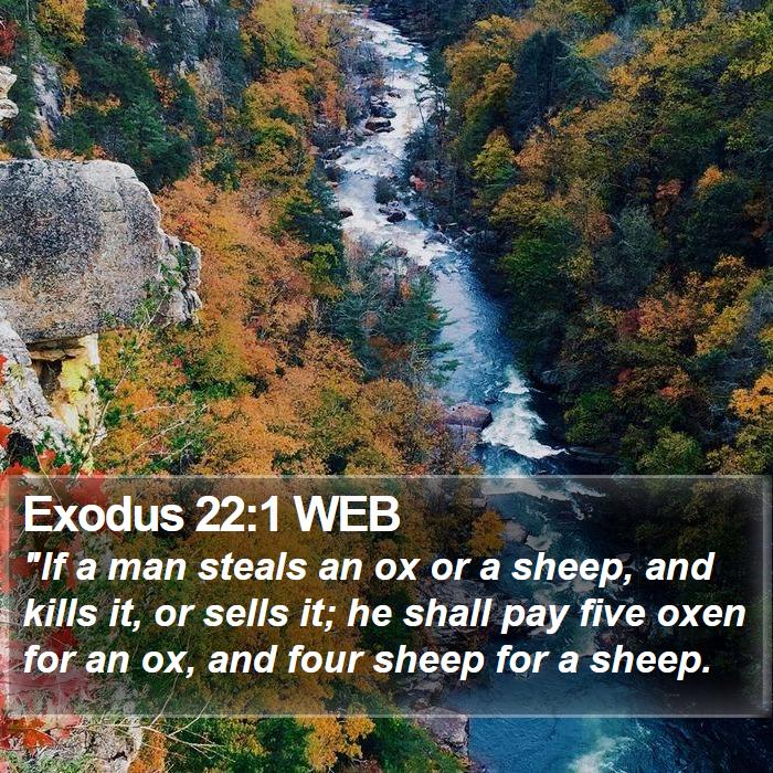 Exodus 22:1 WEB Bible Study