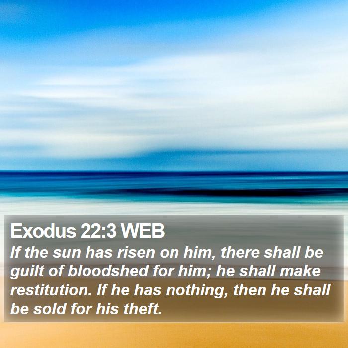 Exodus 22:3 WEB Bible Study