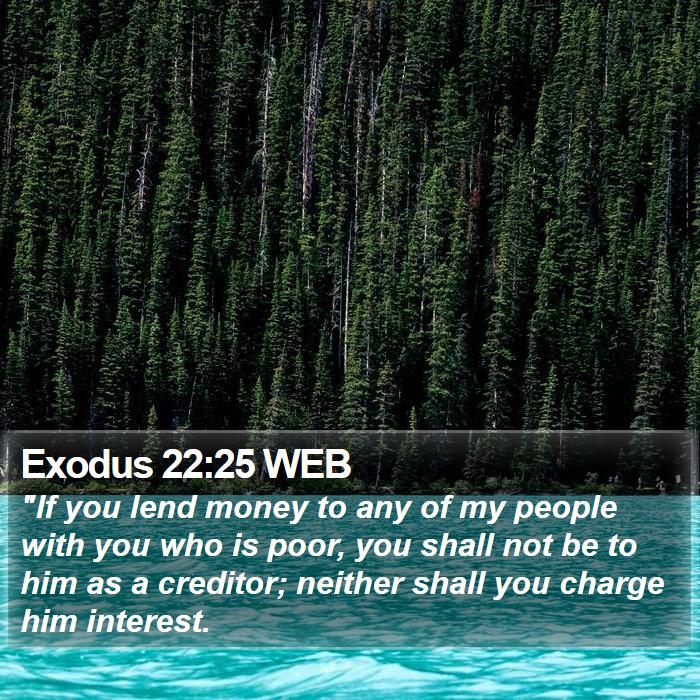 Exodus 22:25 WEB Bible Study