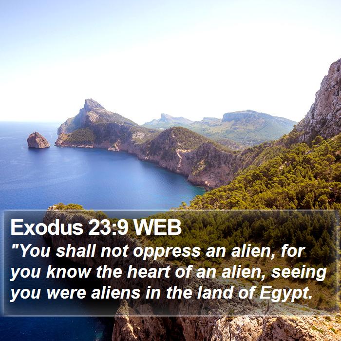 Exodus 23:9 WEB Bible Study