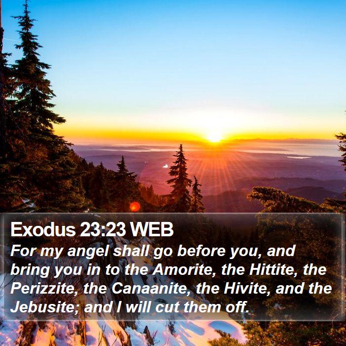 Exodus 23:23 WEB Bible Study