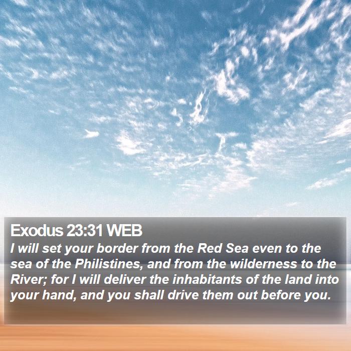 Exodus 23:31 WEB Bible Study