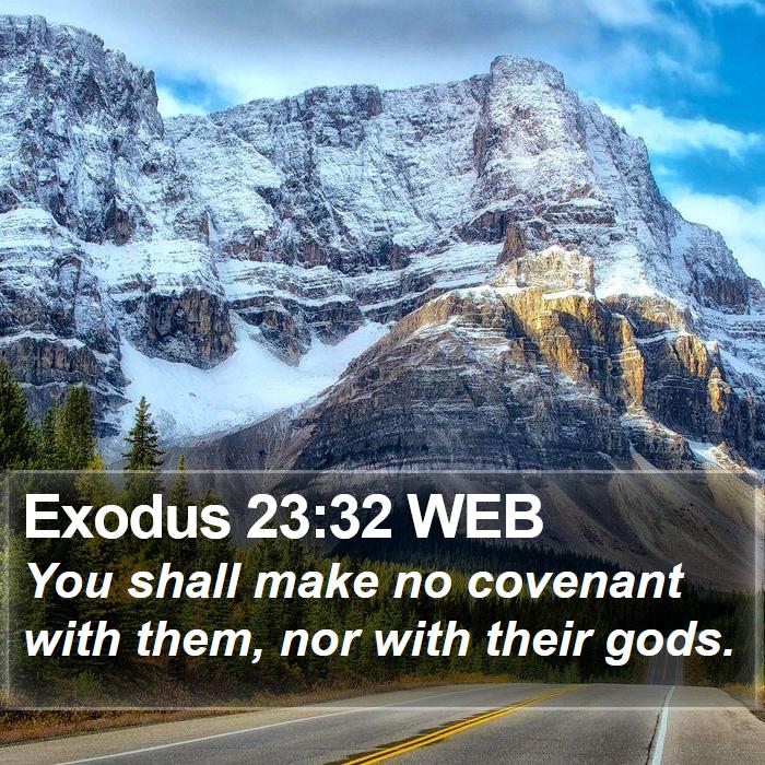 Exodus 23:32 WEB Bible Study