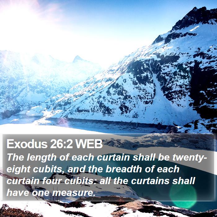 Exodus 26:2 WEB Bible Study