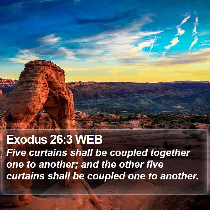 Exodus 26:3 WEB Bible Study