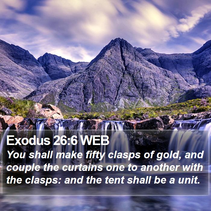 Exodus 26:6 WEB Bible Study