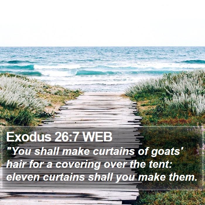 Exodus 26:7 WEB Bible Study