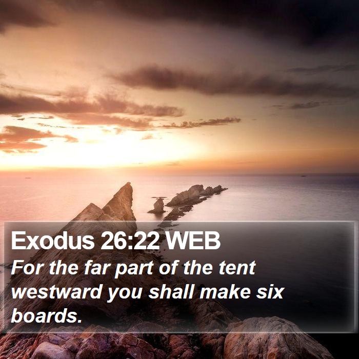 Exodus 26:22 WEB Bible Study