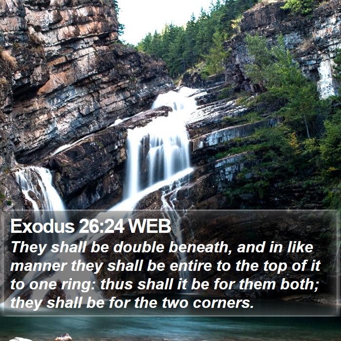 Exodus 26:24 WEB Bible Study