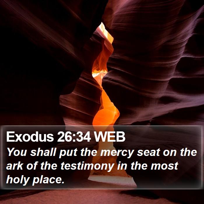 Exodus 26:34 WEB Bible Study