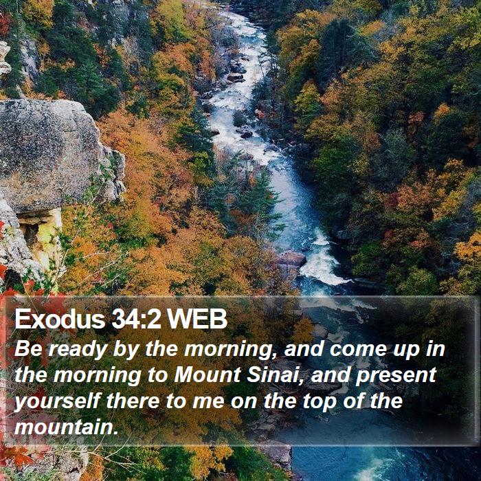 Exodus 34:2 WEB Bible Study