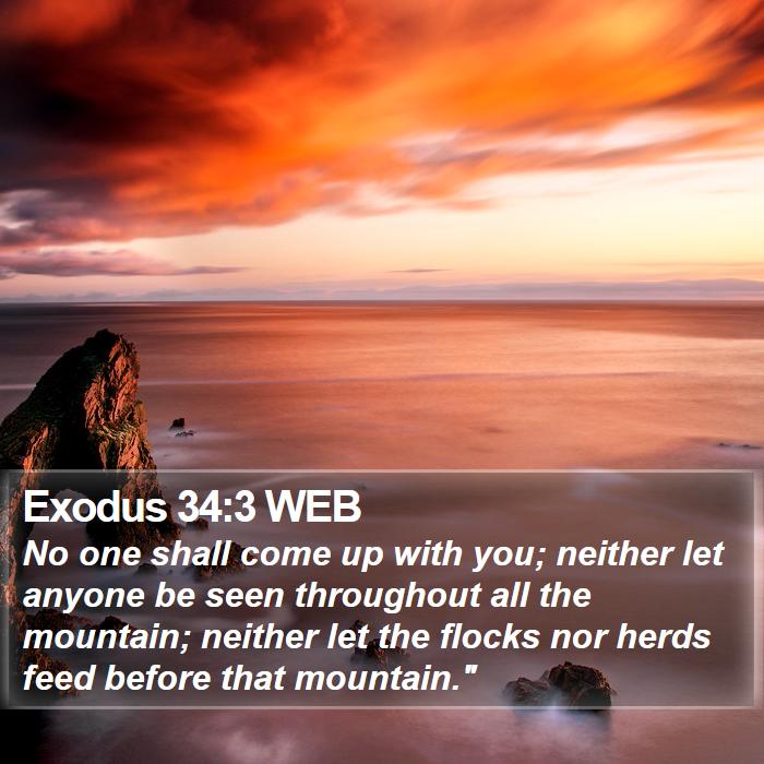 Exodus 34:3 WEB Bible Study