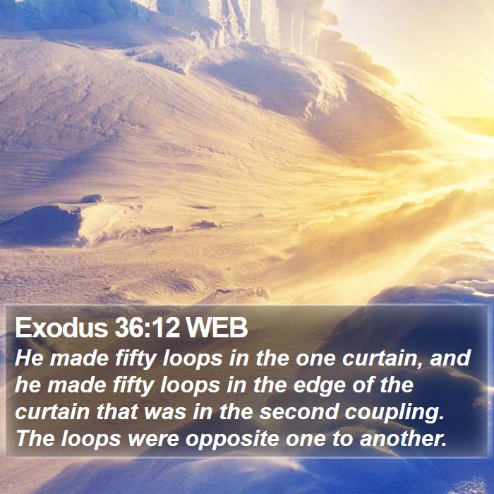 Exodus 36:12 WEB Bible Study