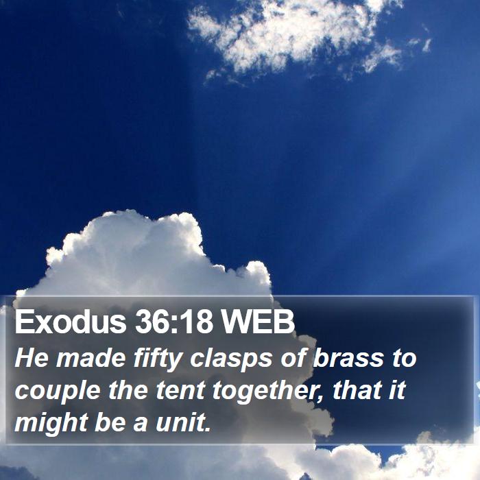 Exodus 36:18 WEB Bible Study