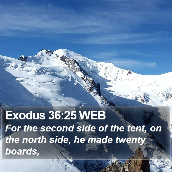 Exodus 36:25 WEB Bible Study