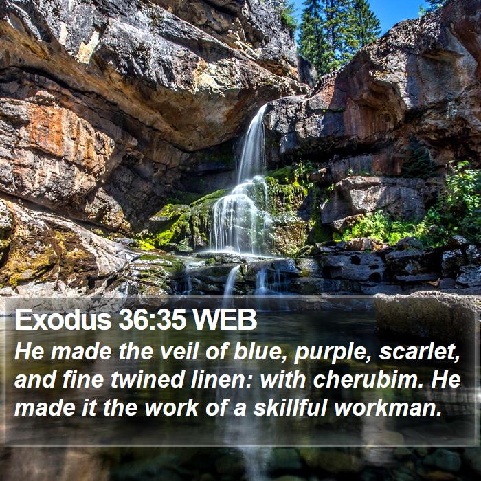 Exodus 36:35 WEB Bible Study