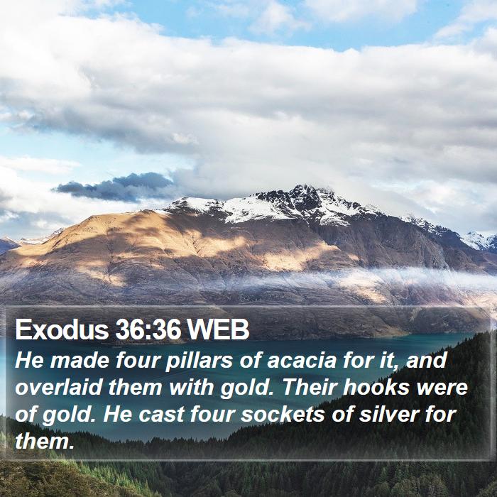 Exodus 36:36 WEB Bible Study