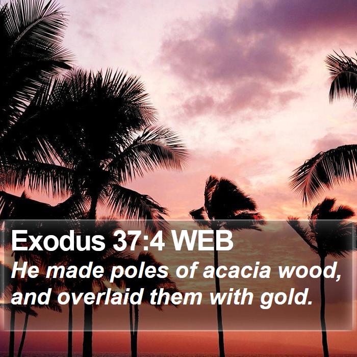 Exodus 37:4 WEB Bible Study