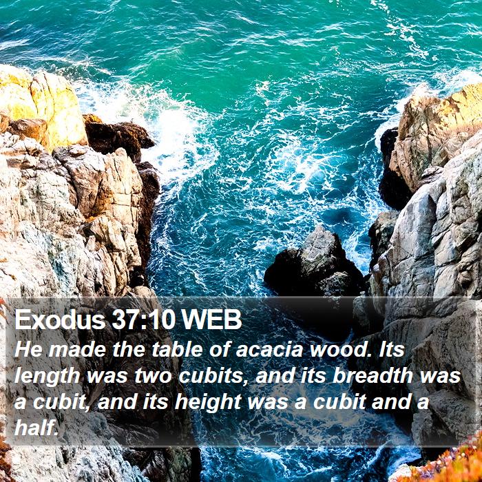 Exodus 37:10 WEB Bible Study