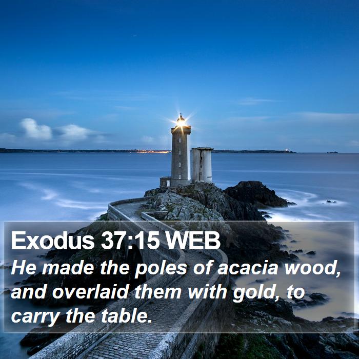 Exodus 37:15 WEB Bible Study