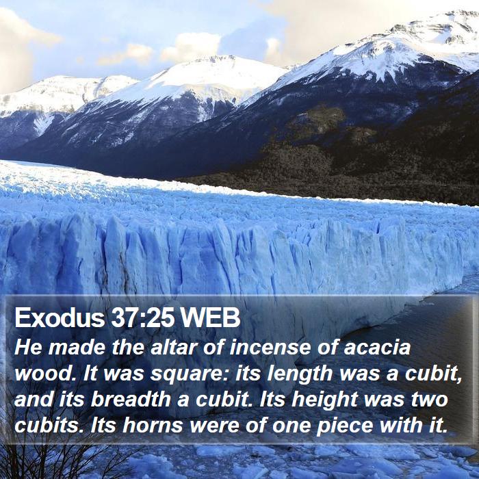 Exodus 37:25 WEB Bible Study