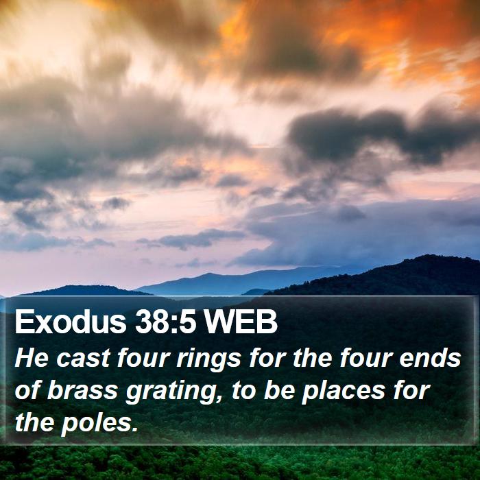 Exodus 38:5 WEB Bible Study