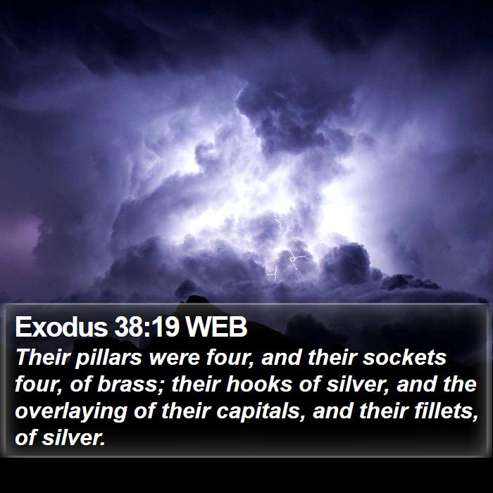 Exodus 38:19 WEB Bible Study