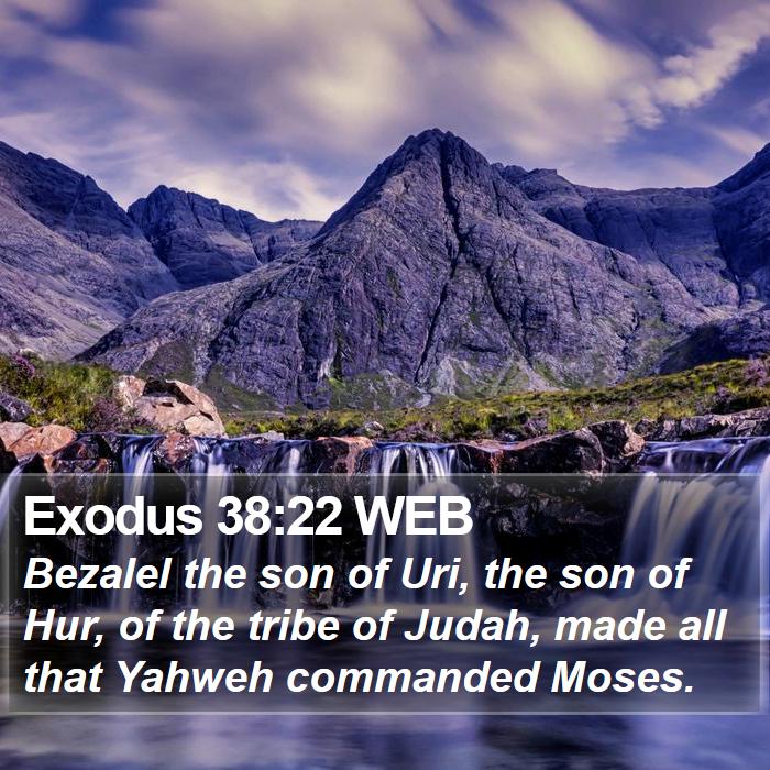 Exodus 38:22 WEB Bible Study