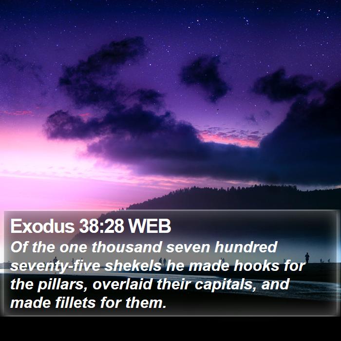 Exodus 38:28 WEB Bible Study