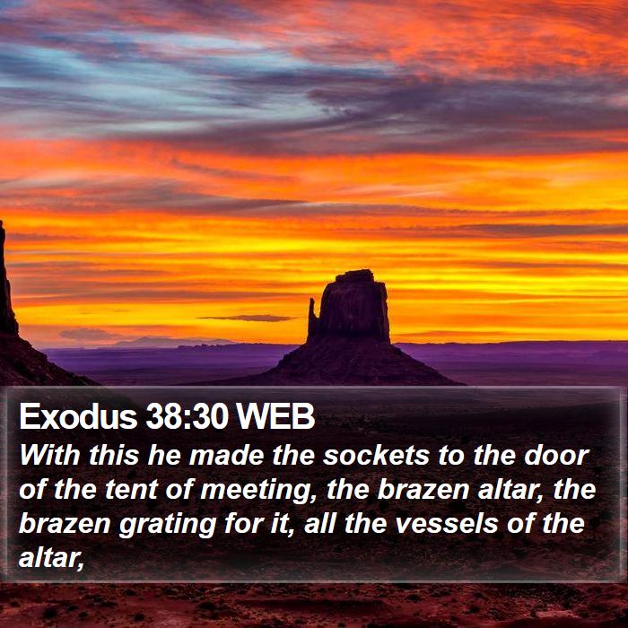 Exodus 38:30 WEB Bible Study