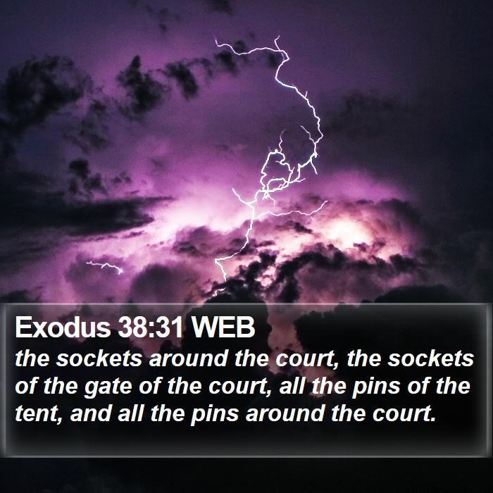 Exodus 38:31 WEB Bible Study