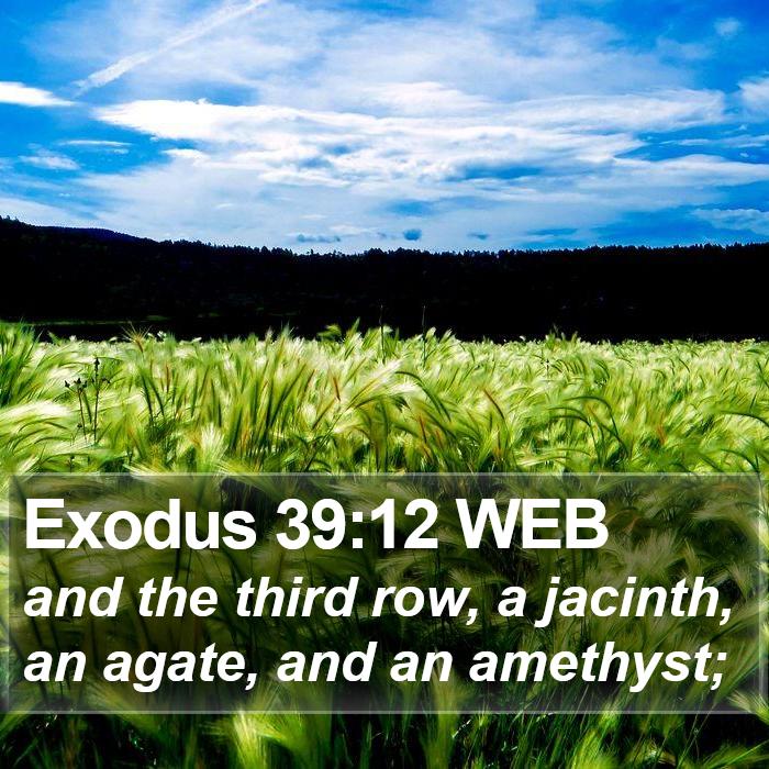 Exodus 39:12 WEB Bible Study