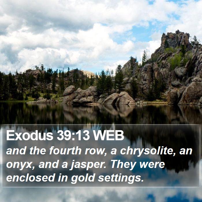 Exodus 39:13 WEB Bible Study