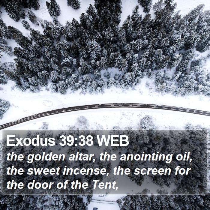 Exodus 39:38 WEB Bible Study