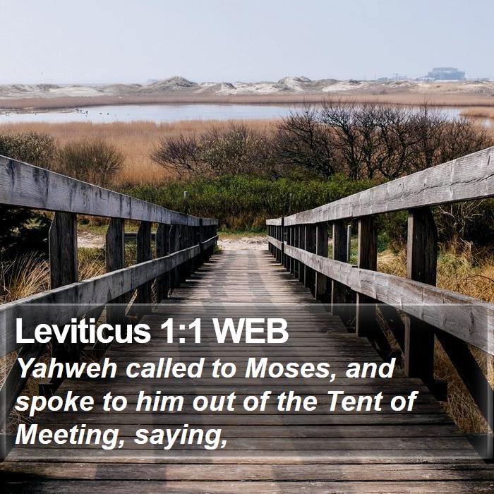 Leviticus 1:1 WEB Bible Study