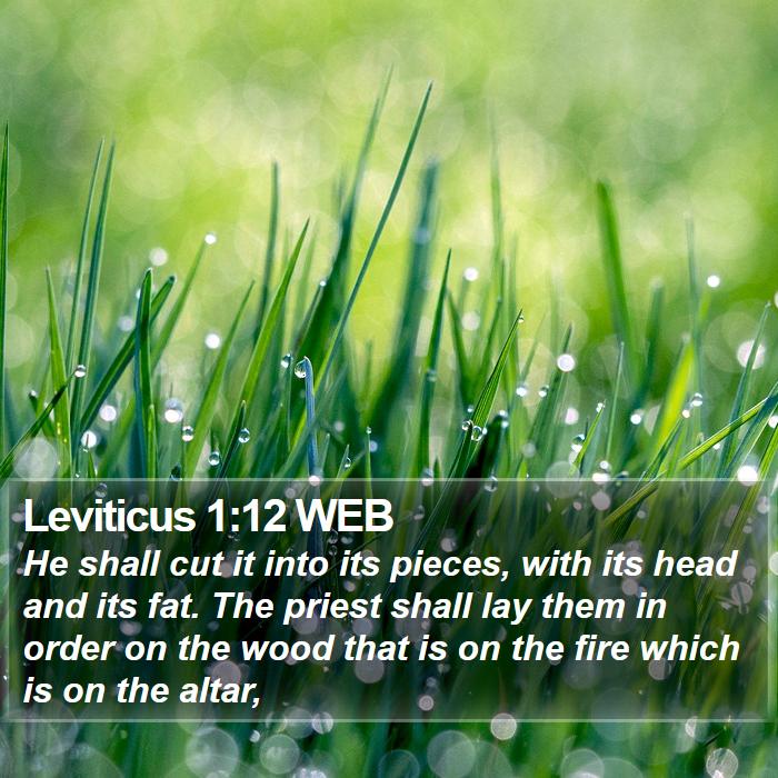 Leviticus 1:12 WEB Bible Study