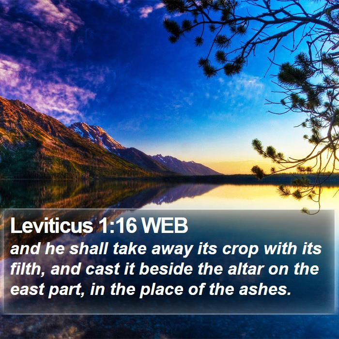 Leviticus 1:16 WEB Bible Study