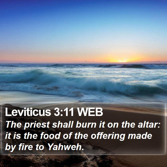 Leviticus 3:11 WEB Bible Study