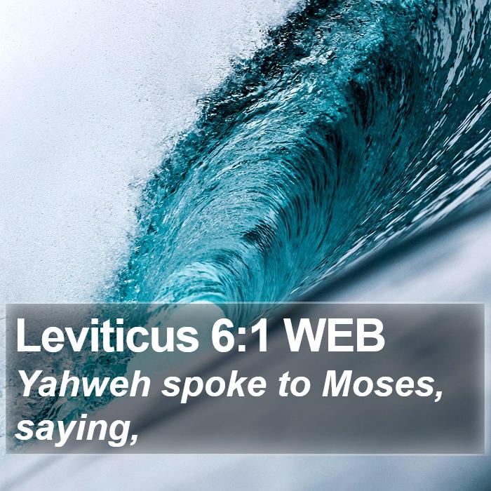 Leviticus 6:1 WEB Bible Study