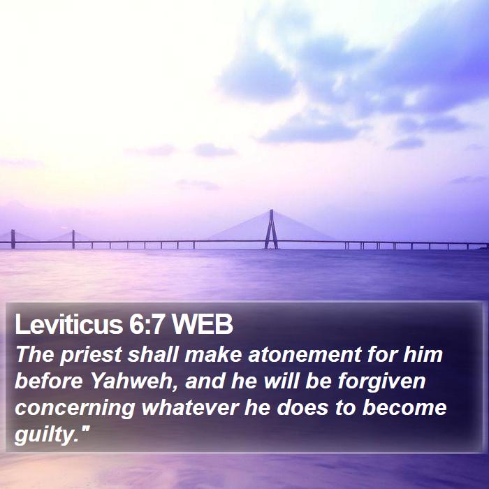 Leviticus 6:7 WEB Bible Study