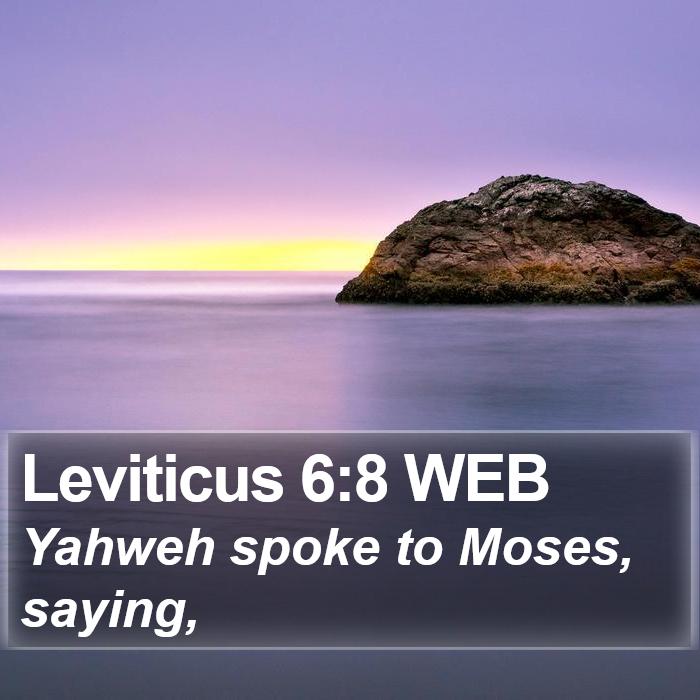 Leviticus 6:8 WEB Bible Study