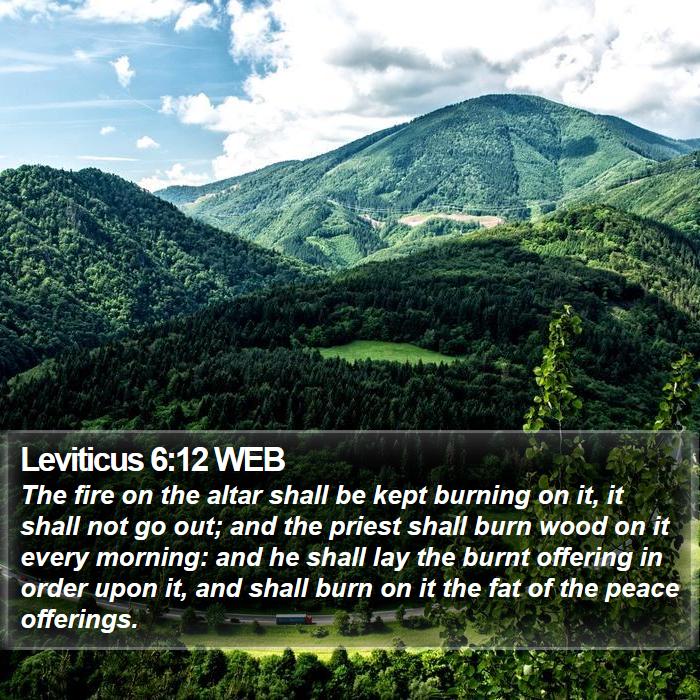 Leviticus 6:12 WEB Bible Study