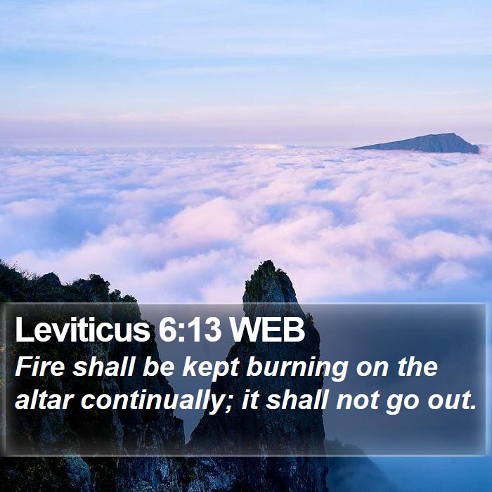 Leviticus 6:13 WEB Bible Study